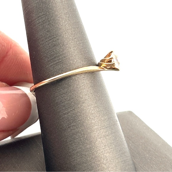 297652 14k yg marque diamond Elegant Gold Women's Ring - Picture 4 of 5